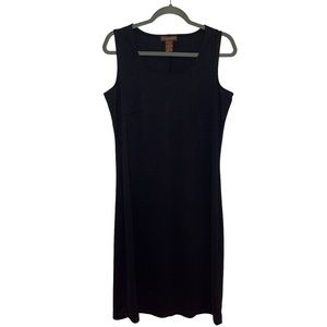 Chadwick’s Size X (16) Polyester Sleeveless Straight Black Dress